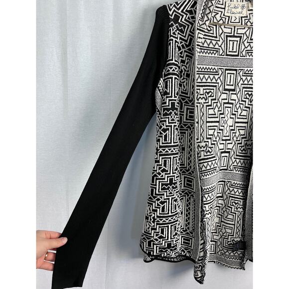 Anthropologie Sweater Jacquard Cardigan Aztec Southwestern Artsy Western Boho - Picture 3 of 6